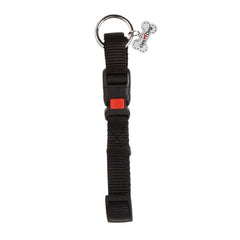 جيم دوق طوق نايلون كلاب لون أسود 2×40 سم