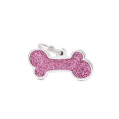 ماي فاميلي قلادة بريق وردي كبير