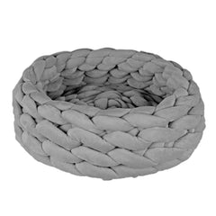 منتجات الحيوان سرير وافن اطار حديد دائري GREY