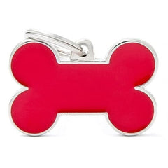 ماي فاميلي قلادة المينيوم على شكل عظمة بايسك