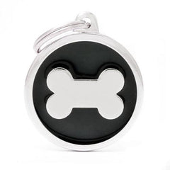 ماي فاميلي قلادة دائرة كبيرة اسود