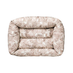 فيلاين قو ماكارون سرير أوراق الشجر مستطيل للقطط والكلاب لون بني