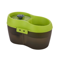 كات اتش 2 أو مشربية كهربائية للقطط مع فلتر 2 لتر - أخضر (CH010-G)