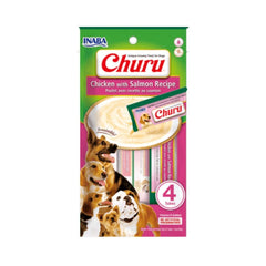 اينابا تشورو هريسة دجاج مع سالمون 4×14غ للكلاب