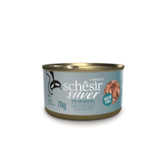 شيزير معلبات سيلفر كامل التونا والماكريل للقطط الكبيرة 70غ