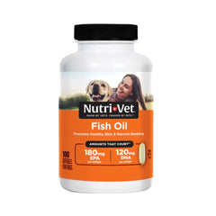 نيوتري فيت كبسولات هلامية بزيت السمك للكلاب 100 كبسولة