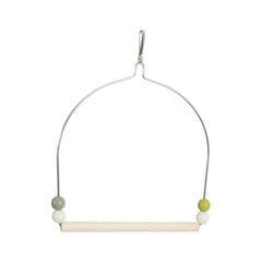 زولكس ارجوحة خشب مع إطار حديد للطيور الصغيرة