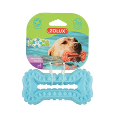 زولكس عوامة عضاضة شكل عضمة 16سم أزرق