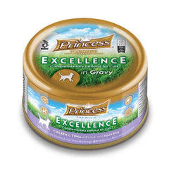 برنسيس بريميوم إكسلانس معلبات بالدجاج والتونة مع الأرز وحلقات الحبار 70 جرام