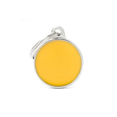 ماي فاميلي قلادة دائرة سغير لون اصفر