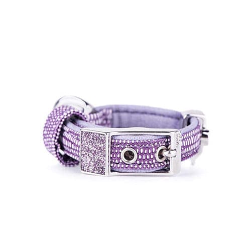 ماي فاميلي سانت تروبيز طوق جلد ارجواني 35×1.6سم صغير