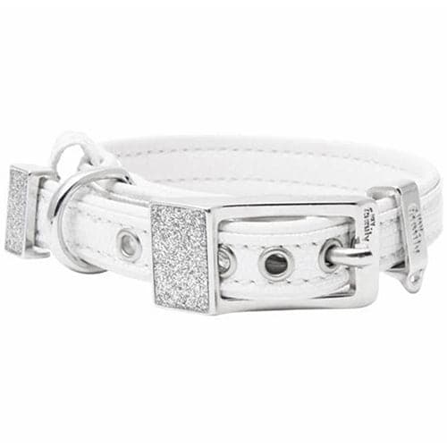 ماي فاميلي سانت تروبيز طوق جلد ابيض 35×1.6سم صغير +