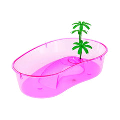 ام بي بيرغامو حوض سلاحف بلاستيك ألوان متعددة - صغير