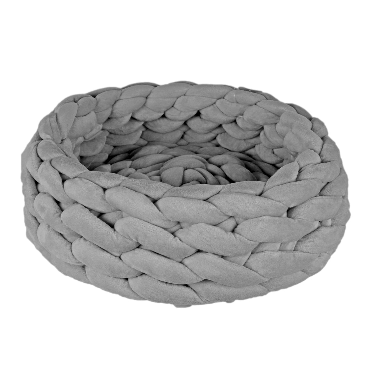 منتجات الحيوان سرير وافن اطار حديد دائري GREY