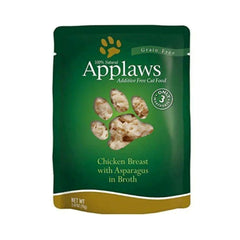 أبلاوز أظرف طعام رطب للقطط - دجاج مع الهليون والأرز في المرق 70غ