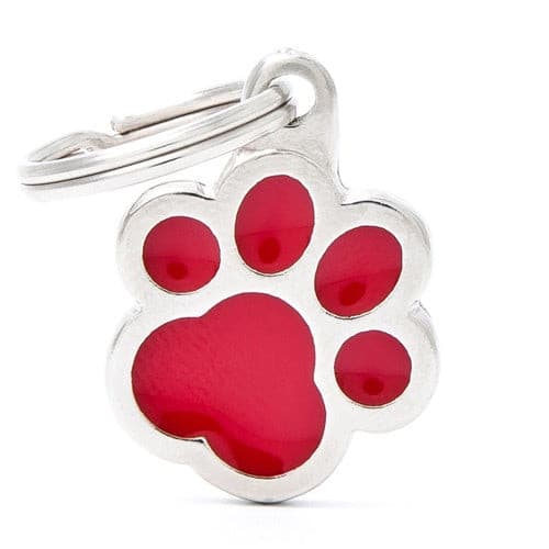 ماي فاميلي قلادة مطبوعات حمراء