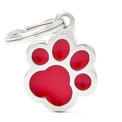 ماي فاميلي قلادة مطبوعات حمراء