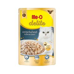 ميو طعام رطب للقطط البالغة من عمر سنة بنكهة شرائح التونة في المرق 70غ