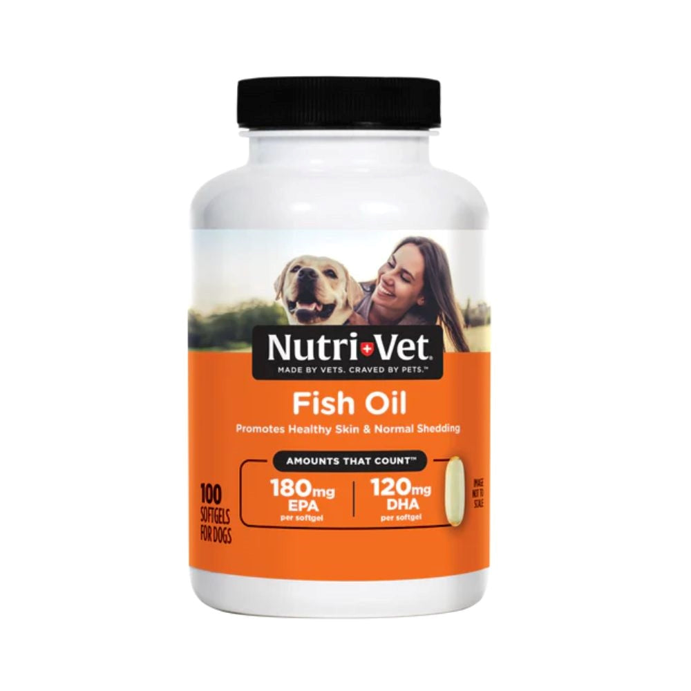 نيوتري فيت كبسولات هلامية بزيت السمك للكلاب 100 كبسولة