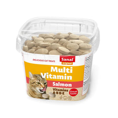 سنال اقراص متعدد الفيتامينات بالسلمون للقطط 100غ