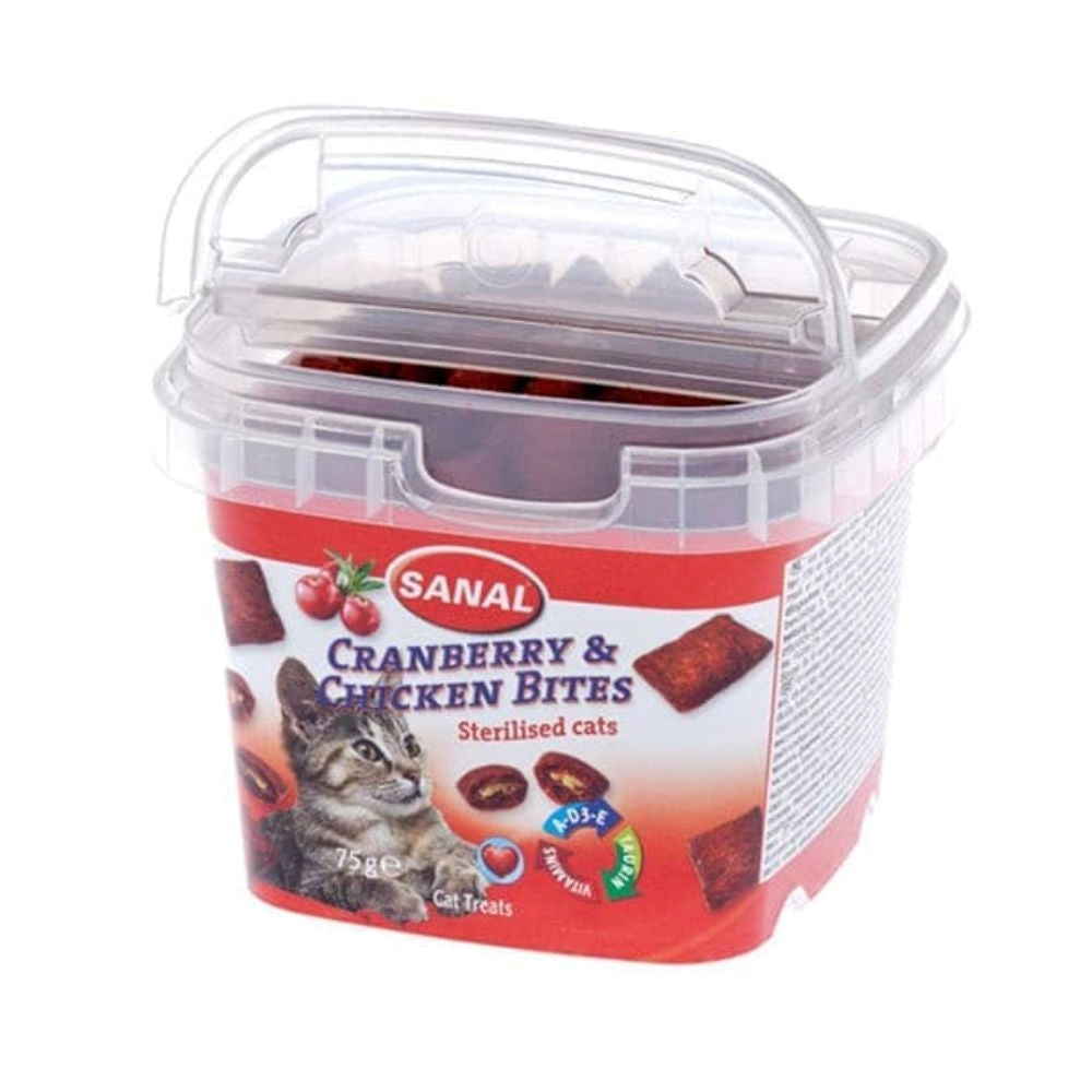سنال اقراص مكافآت صحية بالدجاج والتوت البري للقطط المعقمة 75غ