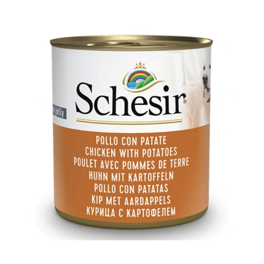 شيزير معلبات دجاج مع البطاطس  في الجيلي للكلاب 285غ