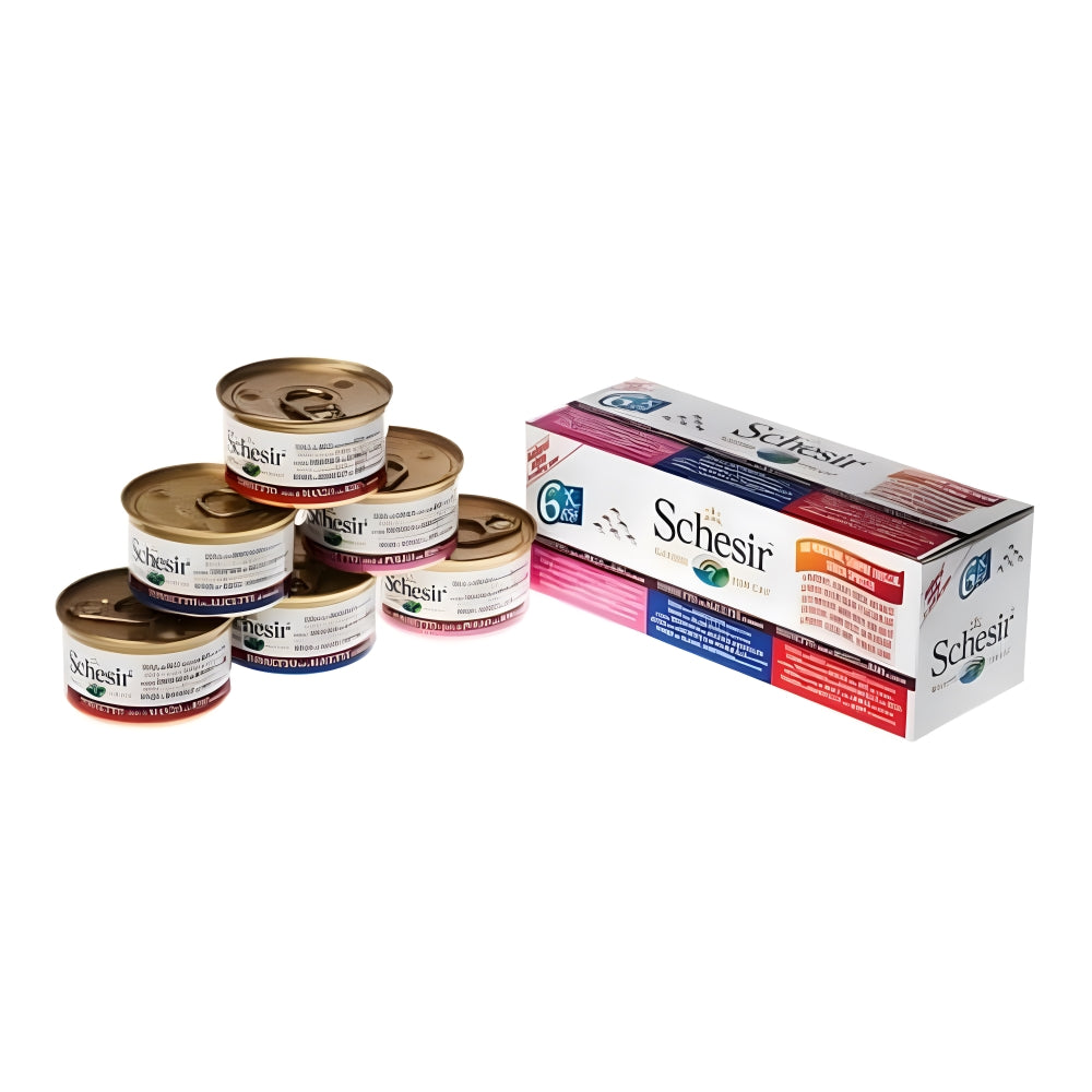 شيزير معلبات متعددة تونا متنوع بالماء المطهي 6×70 غ للقطط