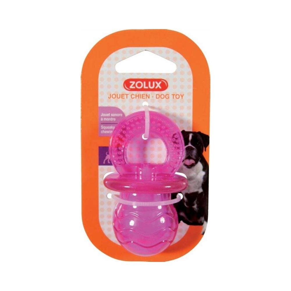 زولكس عضاضة شكل مصاصة 7.5سم لعبة للكلاب عنابي