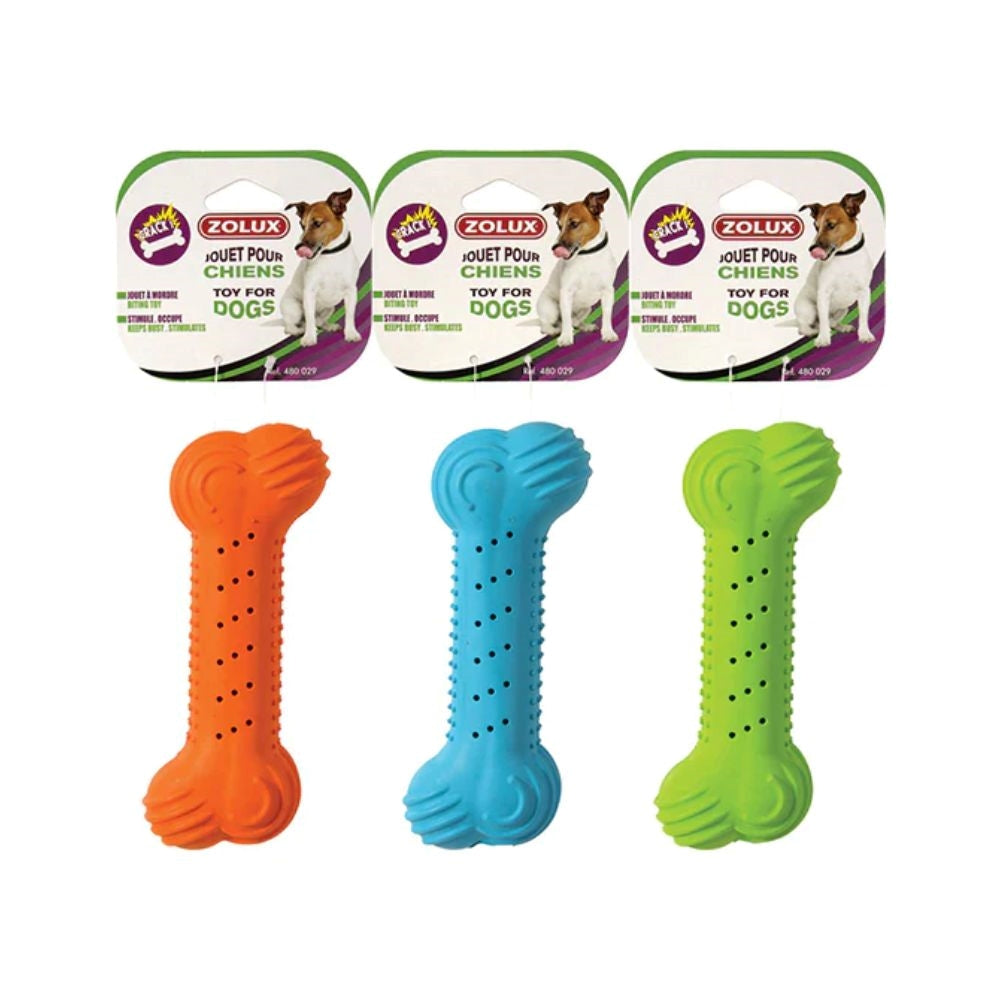 زولكس العاب مطاطية على شكل عظام بألوان مختلفة -14سم - وسط