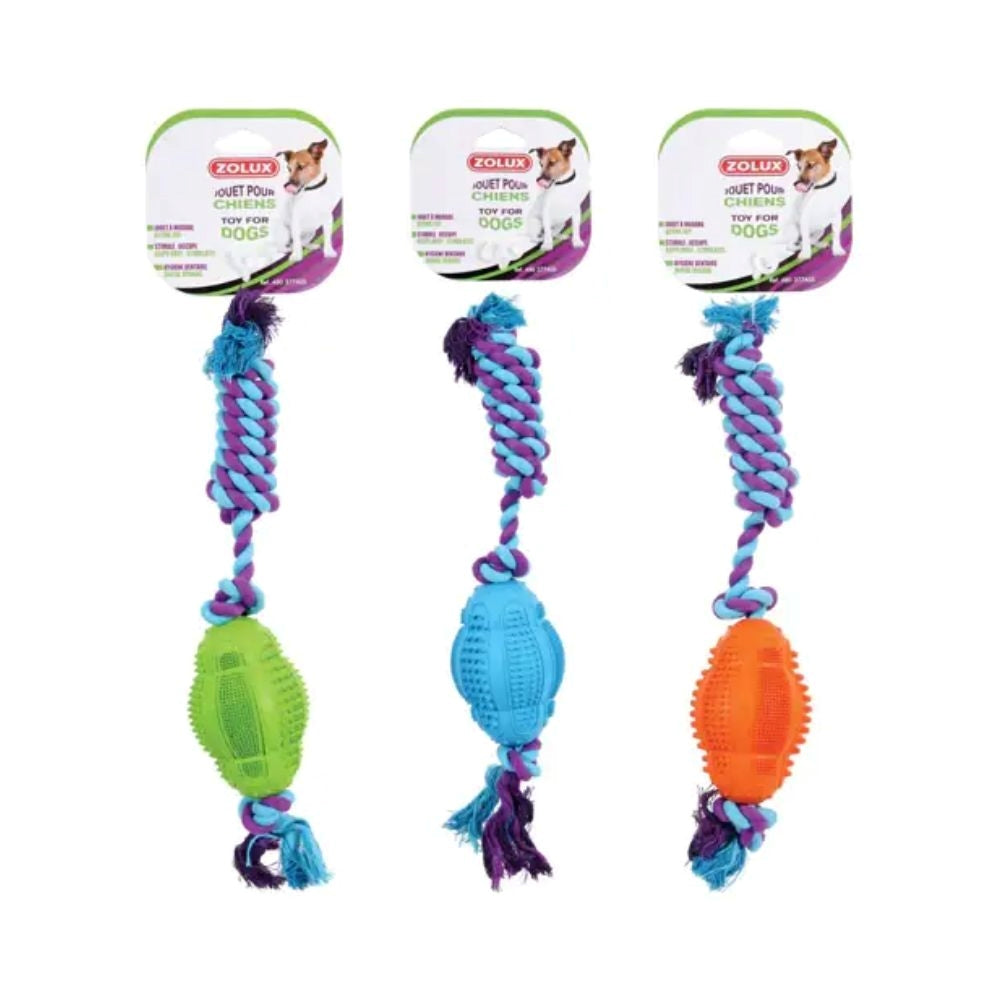 زولكس  كرة عضاضة مع حبل 11سم