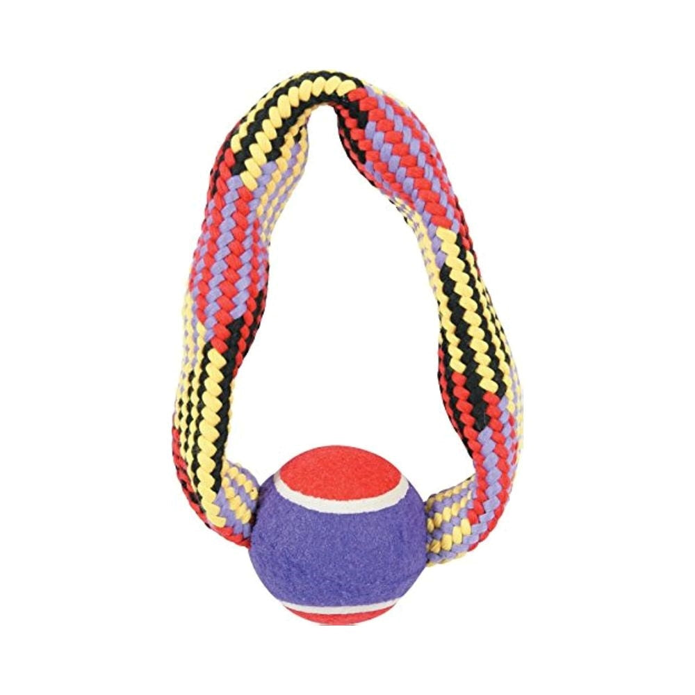 زولكس لعبة مضغ للكلاب كرة تنس مع حبل -36 سم