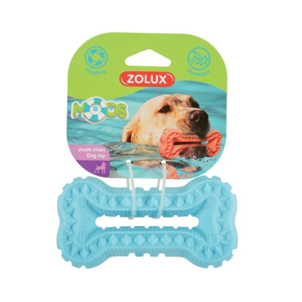 زولكس عوامة عضاضة شكل عضمة 16سم أزرق